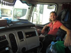 Algeciras truck hitchhiking