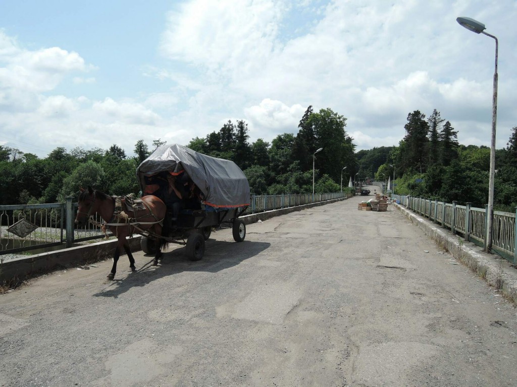 Enuri Bridge at the border of Abkhazia and Georgia