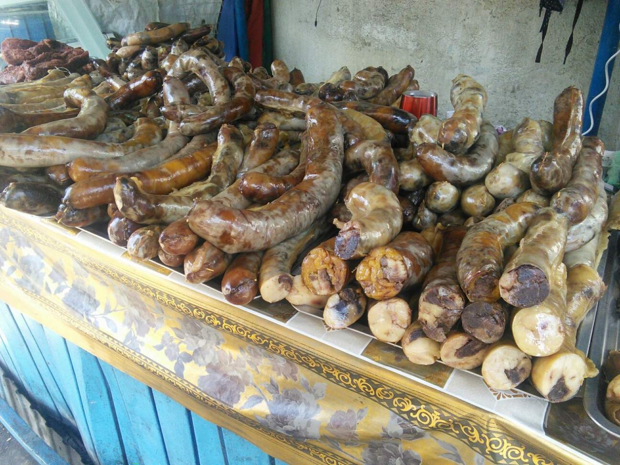 Kyrgyz horse sausage