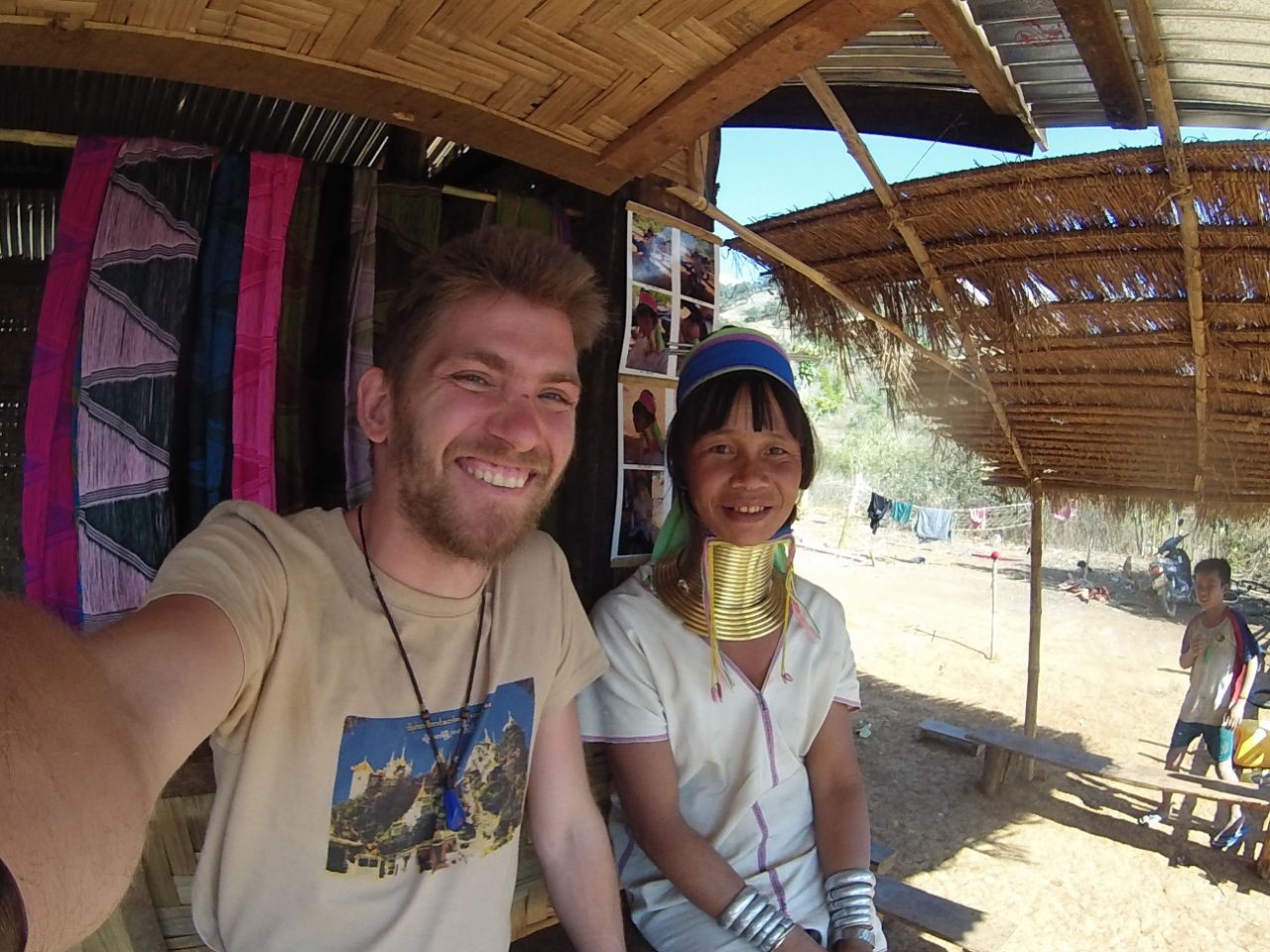 Visting Padaung people in Myanmar