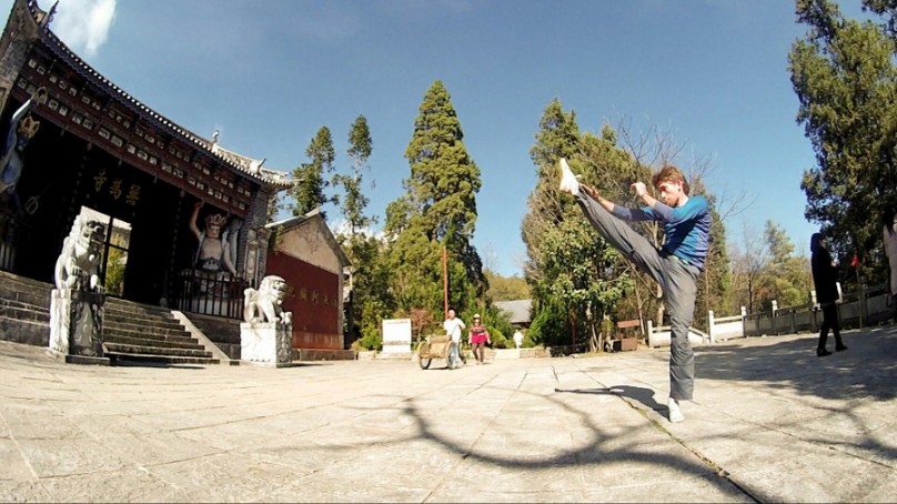 Wu Wei Si Kung Fu Temple Kick